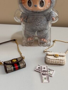 Pop Mart Labubu accesories Crossbody Mini Toys Bags (bundle of two)